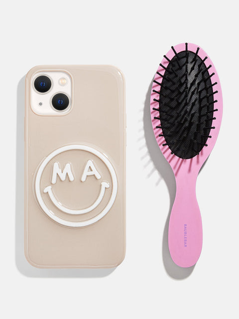 Fine Line Mini Custom Hair Brush - Light Brown/Dark Brown