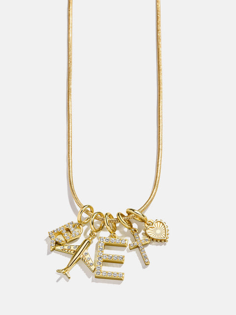 Faith Cluster Charm - Pave Cross