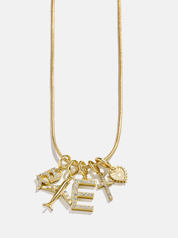 Faith Cluster Charm - Pave Cross