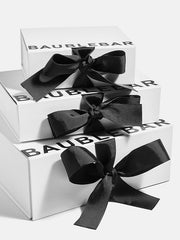 Medium White Gift Box With Bow - Medium Gift Box