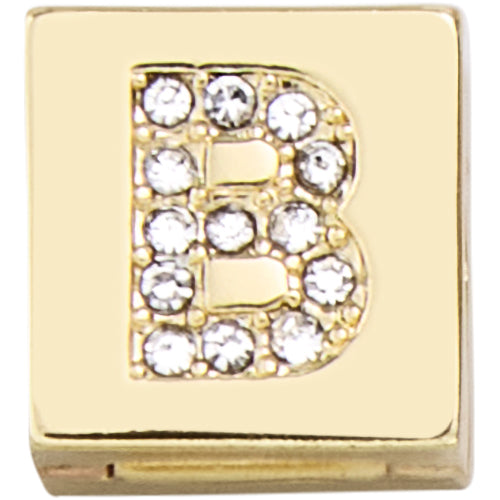 Square Hinge Letter Bead - B