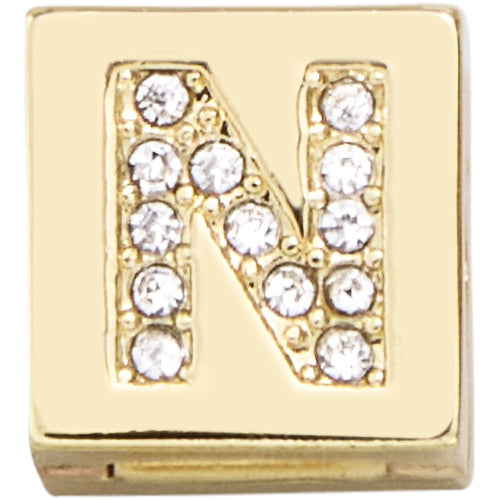 Square Hinge Letter Bead - N