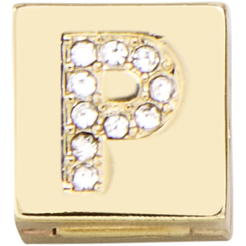 Square Hinge Letter Bead - P