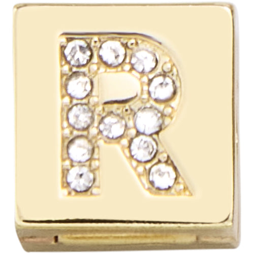 Square Hinge Letter Bead - R