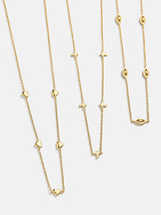 18K Gold Cross Necklace - Cross