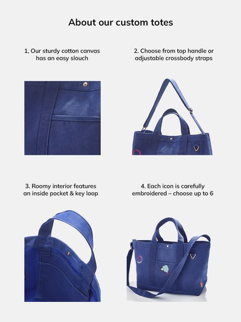 Custom Icon Tote - Navy