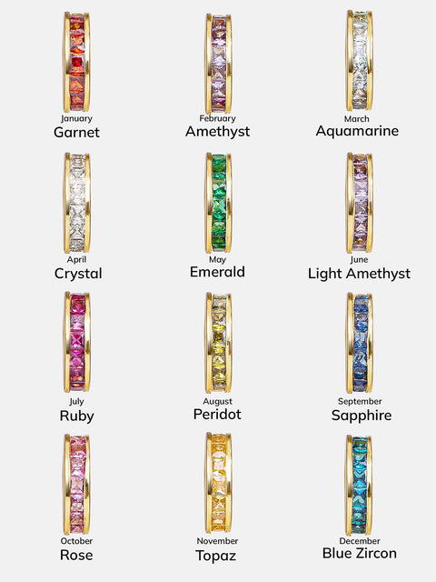 Birthstone Bead Charm - Crystal