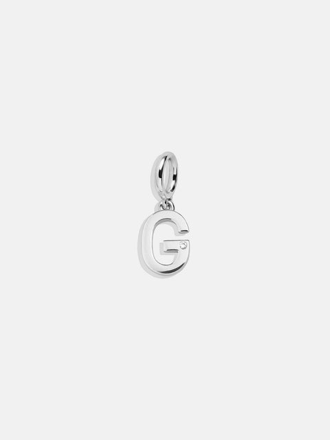 Classic Silver Initial Cluster Charm - G