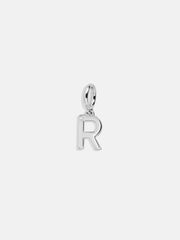 Classic Silver Initial Cluster Charm - R