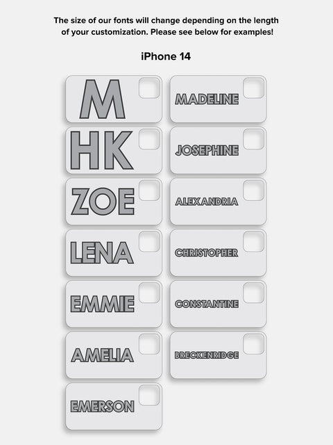 Block Font Custom IPhone Case - Green/Light Pink