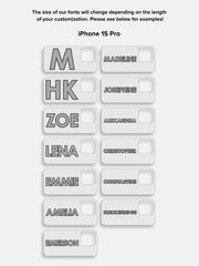 Block Font Custom iPhone Case - Beige/Pink