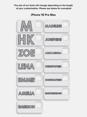 Block Font Custom iPhone Case - Blush/Mother of Pearl