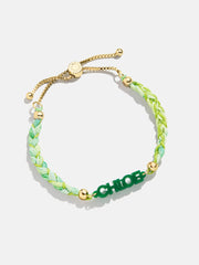 Kids' Custom Acrylic Nameplate Bracelet - Translucent Green