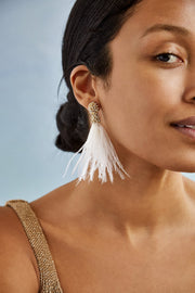 Resha Earrings - White